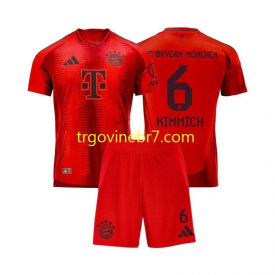 Dres FC Bayern München Joshua Kimmich 6 Domaći 2024-2025 Kratkih Rukava - Dječji