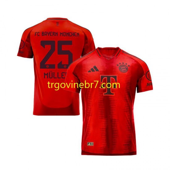Dres FC Bayern München Thomas Muller 25 Domaći 2024-2025 Kratkih Rukava - Muški