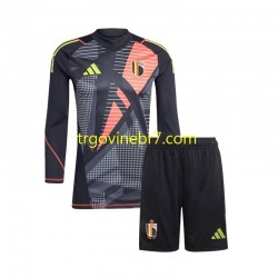 Golmanski Dres - Dres Belgija Domaći Euro 2024 Dugim Rukavima - Dječji Golmanski Dres - Dres Belgija Domaći Euro 2024 Dugim Rukavima - Dječji