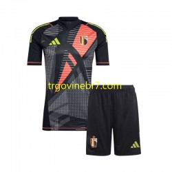 Golmanski Dres - Dres Belgija Domaći Euro 2024 Kratkih Rukava - Dječji Golmanski Dres - Dres Belgija Domaći Euro 2024 Kratkih Rukava - Dječji