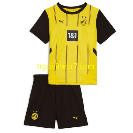 Dres Borussia Dortmund Domaći 2024-2025 Kratkih Rukava - Dječji