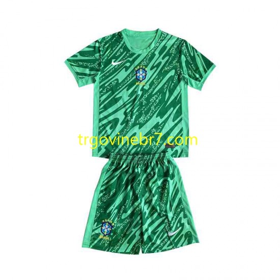 Golmanski Dres - Dres Brazil Treći 2024 Kratkih Rukava - Dječji