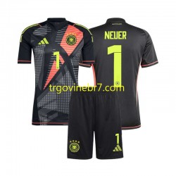 Golmanski Dres - Dres Njemačka Manuel Neuer 1 Domaći Euro 2024 Kratkih Rukava - Dječji Golmanski Dres - Dres Njemačka Manuel Neuer 1 Domaći Euro 2024 Kratkih Rukava - Dječji