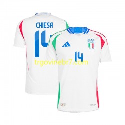 Dres Italija Chiesa 14 Gostujući Euro 2024 Kratkih Rukava - Muški Dres Italija Chiesa 14 Gostujući Euro 2024 Kratkih Rukava - Muški