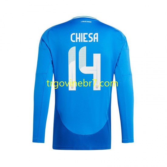 Dres Italija Chiesa 14 Domaći Euro 2024 Dugim Rukavima - Muški
