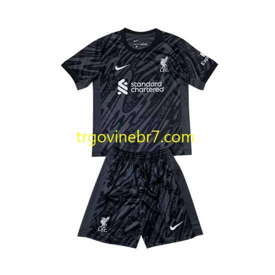 Golmanski Dres - Dres Liverpool Domaći 2024-2025 Kratkih Rukava - Dječji