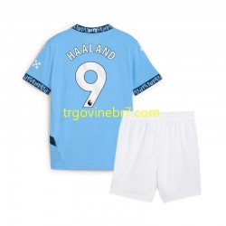 Dres Manchester City Erling Haaland 9 Domaći 2024-2025 Kratkih Rukava - Dječji Dres Manchester City Erling Haaland 9 Domaći 2024-2025 Kratkih Rukava - Dječji