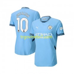 Dres Manchester City Jack Grealish 10 Domaći 2024-2025 Kratkih Rukava - Muški Dres Manchester City Jack Grealish 10 Domaći 2024-2025 Kratkih Rukava - Muški