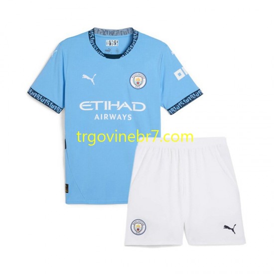 Dres Manchester City Domaći 2024-2025 Kratkih Rukava - Dječji