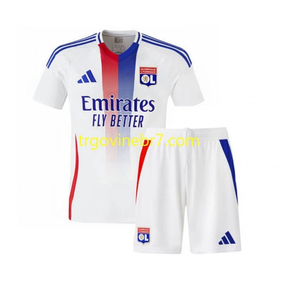 Dres Olympique Lyonnais Domaći 2024-2025 Kratkih Rukava - Dječji
