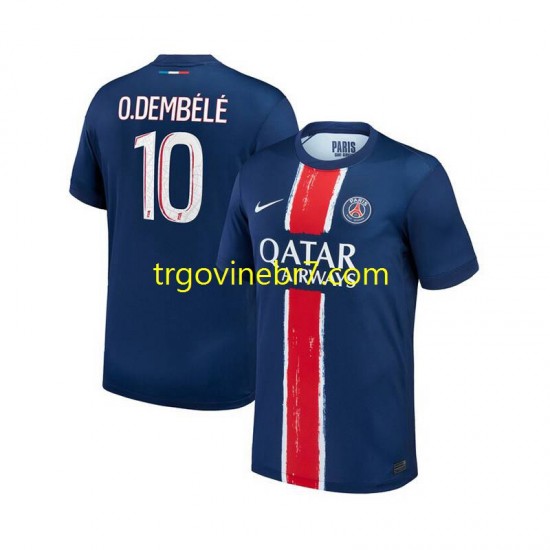 Dres Paris Saint-Germain Ousmane Dembele 10 Domaći 2024-2025 Kratkih Rukava - Muški