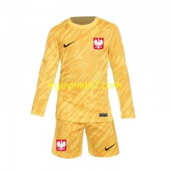 Golmanski Dres - Dres Poljska Domaći Euro 2024 Dugim Rukavima - Dječji Golmanski Dres - Dres Poljska Domaći Euro 2024 Dugim Rukavima - Dječji